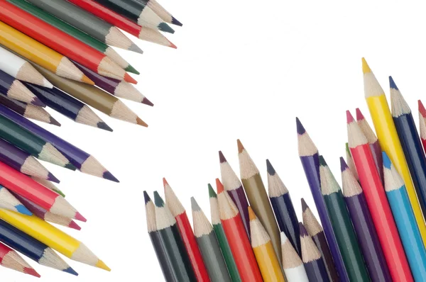 Ołówek kolorowy kreatywność tło — Zdjęcie stockowe