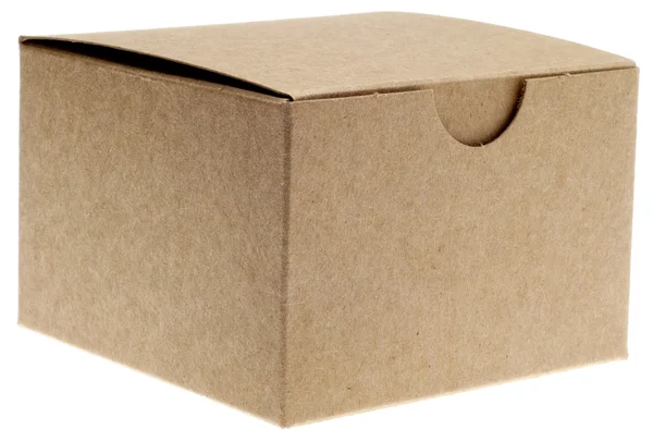 Класична коричнева коробка закрита — стокове фото