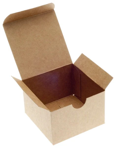 클래식 브라운 상자 열기 — 스톡 사진