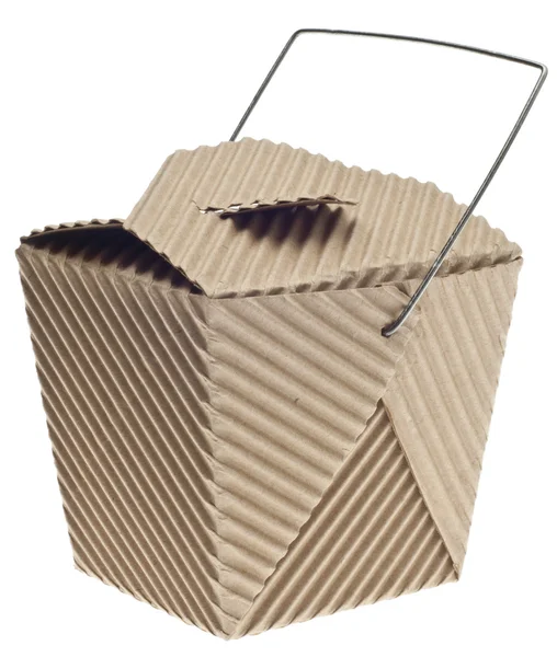 Take Away Container in Cardboard — Stock Photo, Image