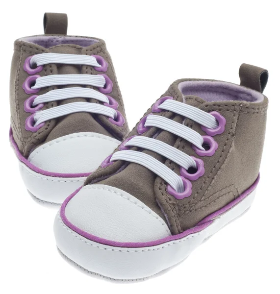 Färgglada barn storlek sneaker skor — Stockfoto
