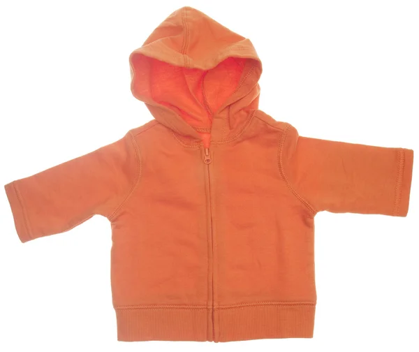 Narancssárga kapucnis pulóver — Stock Fotó