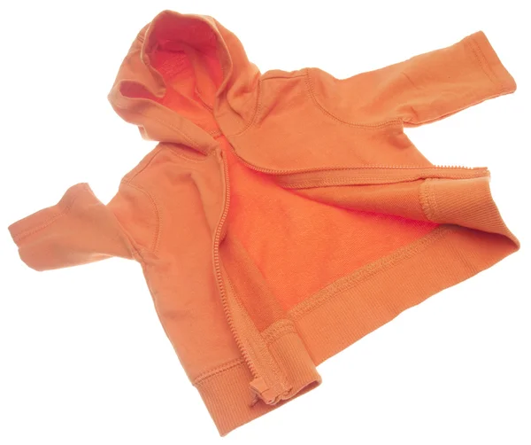 橙色连帽的运动衫 — 图库照片