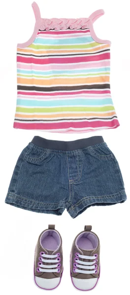 Outfit per un bambino ragazza — Foto Stock