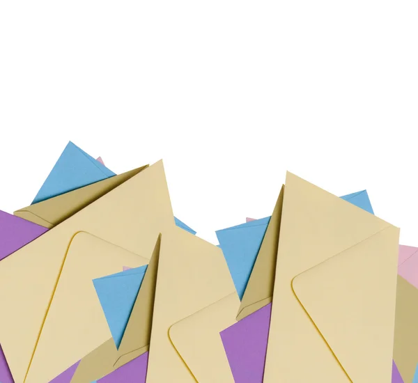Pile of Bright Envelopes — Stock Photo, Image
