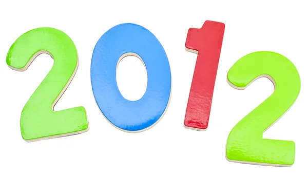 2012 in Vibrant Letters — Stock Photo, Image