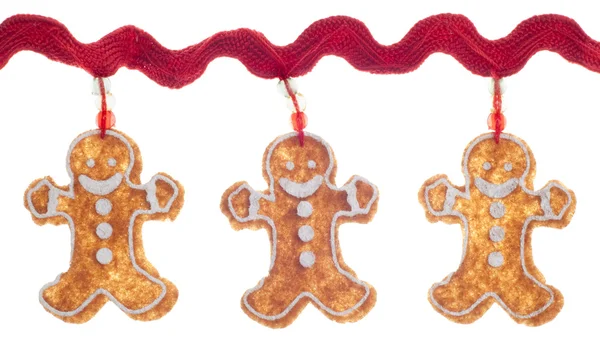Gingerbread Man fundo de férias — Fotografia de Stock