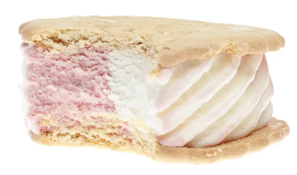 Sandwich lody Truskawkowe Ciastko — Zdjęcie stockowe