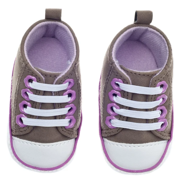 Färgglada barn storlek sneaker skor — Stockfoto