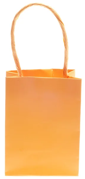 Saco de compras laranja — Fotografia de Stock