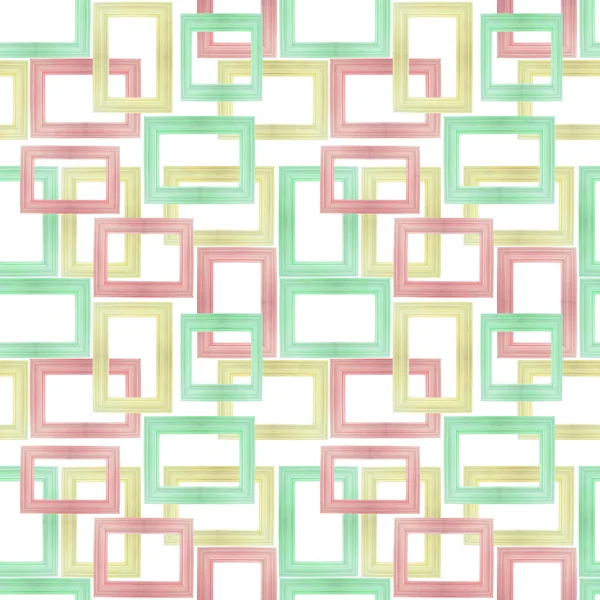 Seamless Background Pattern From Photographs of Pastel Wooden Fr Stock Photo