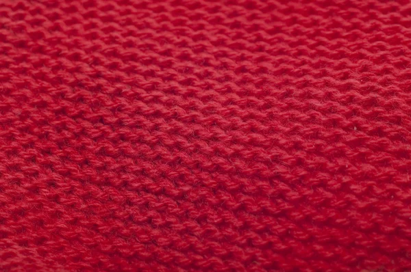 Červená pletená texturu pozadí — Stock fotografie