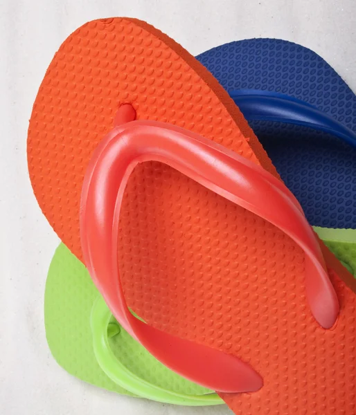 Flip flop σανδάλια το καλοκαίρι — Φωτογραφία Αρχείου