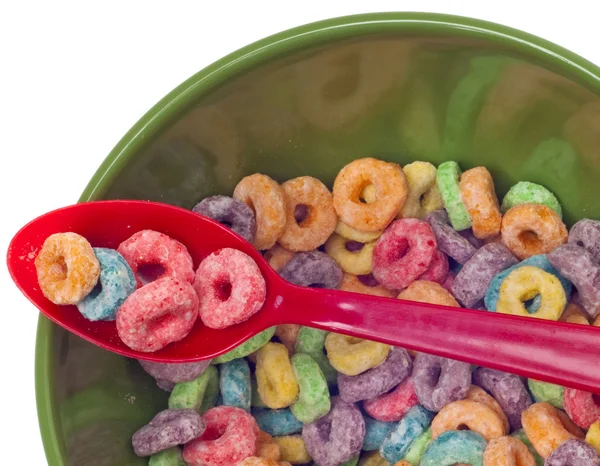 Vibrant Bowl with Breakfast Cereal — Stock Photo, Image
