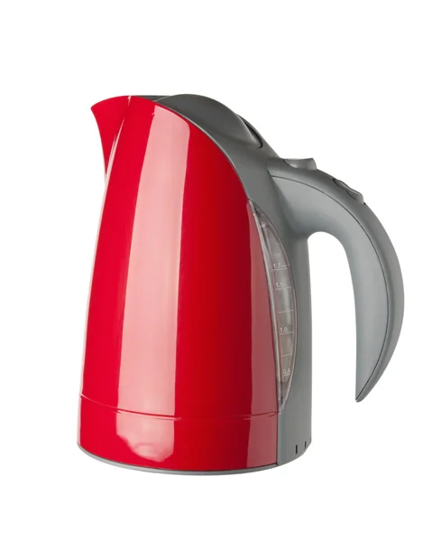 Water kettle (with clipping path), isolated on white background — Stock Photo, Image