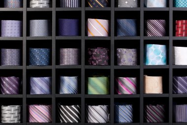 Wall of ties clipart