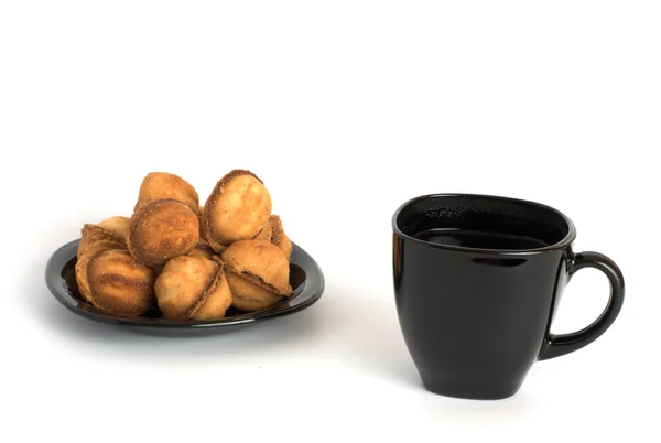 Cafea și cookie-uri — Fotografie, imagine de stoc