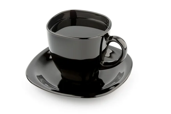 Черная чашка — стоковое фото