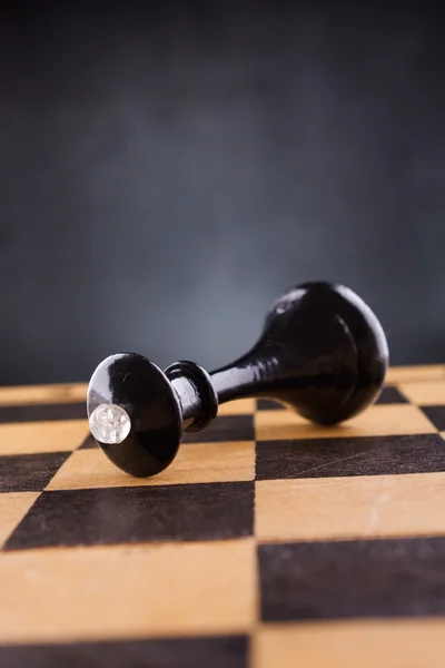 Black chess queen — Stock Photo, Image