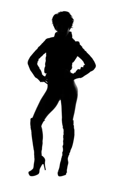 Silhouette of Girl — Stock Photo, Image