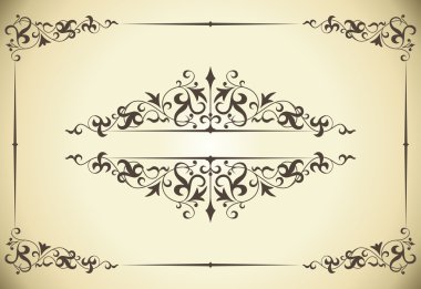 Vintage frame clipart