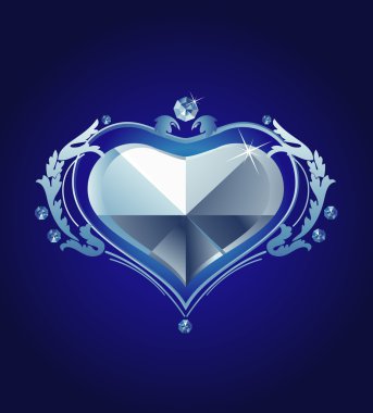 Heart diamond clipart