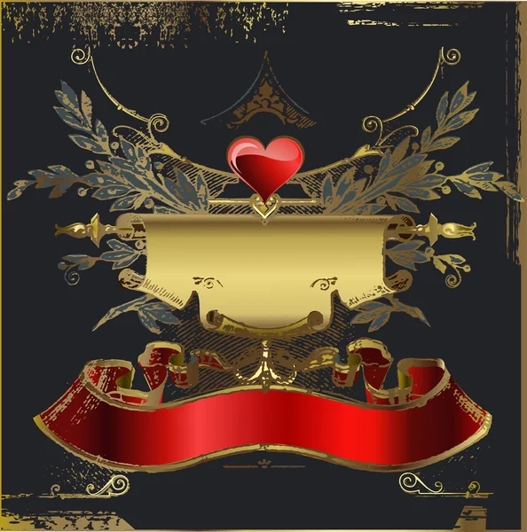 Ancienne bannière vintage — Image vectorielle