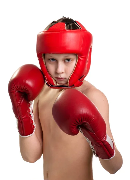 Adolescentes boxeador — Fotografia de Stock