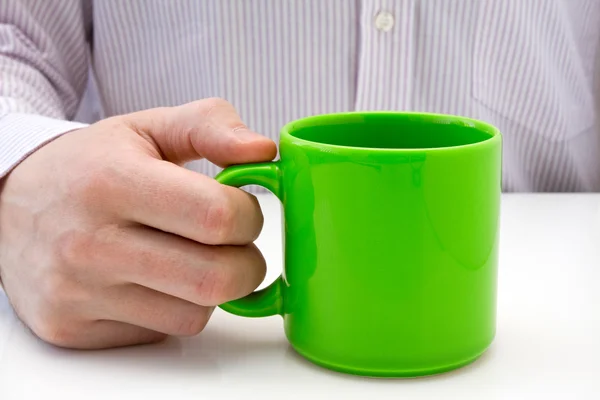 Groene kopje thee — Stockfoto