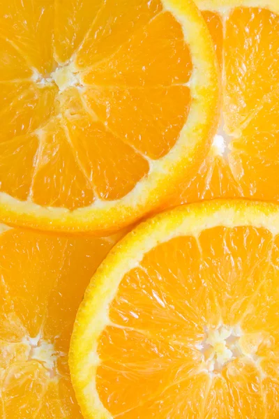 Fatias de frutas laranja. — Fotografia de Stock