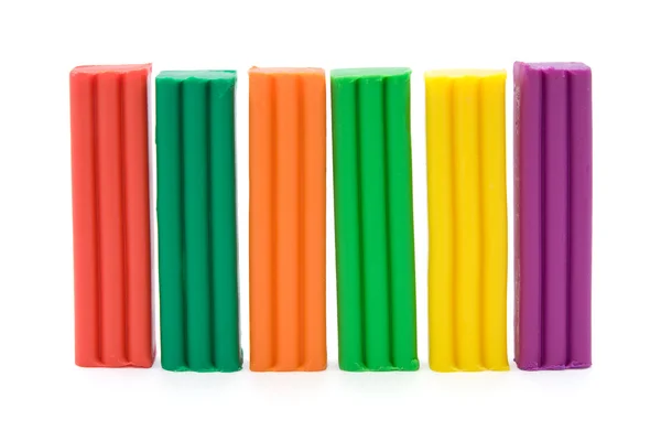 Tijolos coloridos de plasticina . — Fotografia de Stock