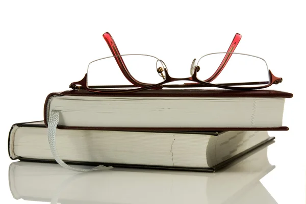 Knihy a brýle. — Stock fotografie