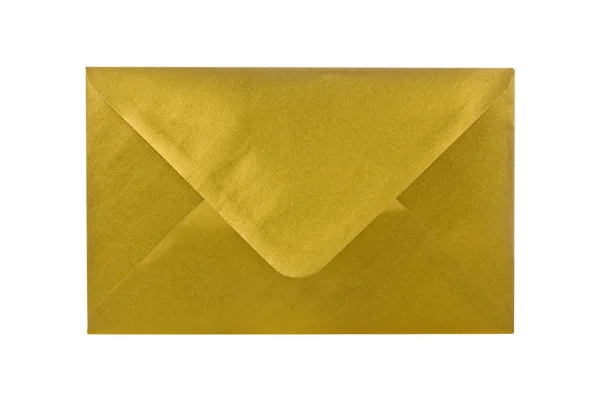 Золотой конверт . — стоковое фото