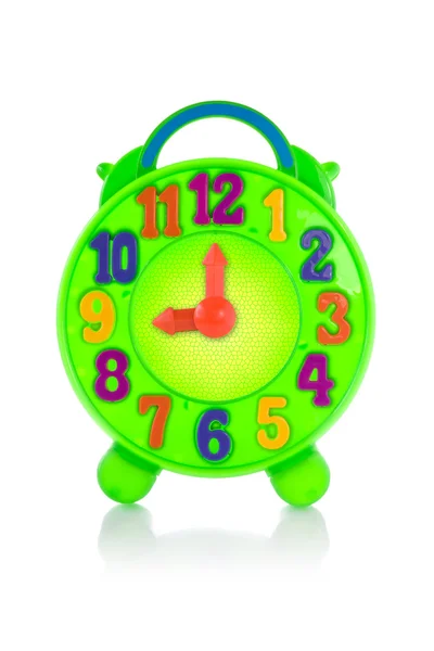 Reloj colorido juguete. — Foto de Stock