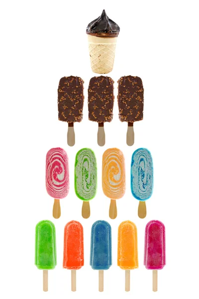 stock image Set of ice creams