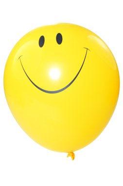 Smiley faced balloon. clipart