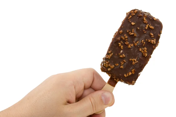 Hand holding ice cream. — Stock Photo, Image