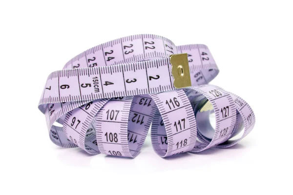 Purple measure tape — Stock Photo, Image