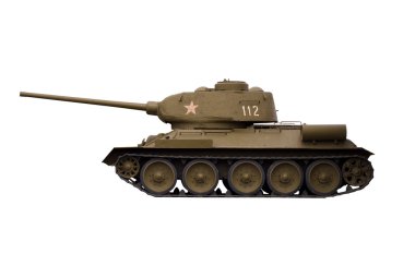 Soviet tank T-34-85 clipart