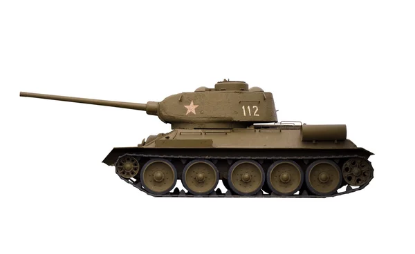 Sovjetiska stridsvagnen t-34-85 — Stockfoto