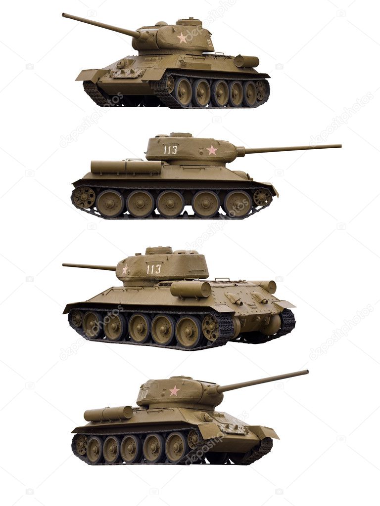 Soviet tanks T-34-85