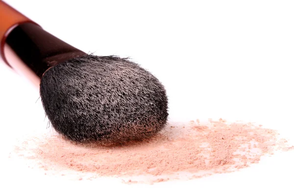 stock image Face powder and brush