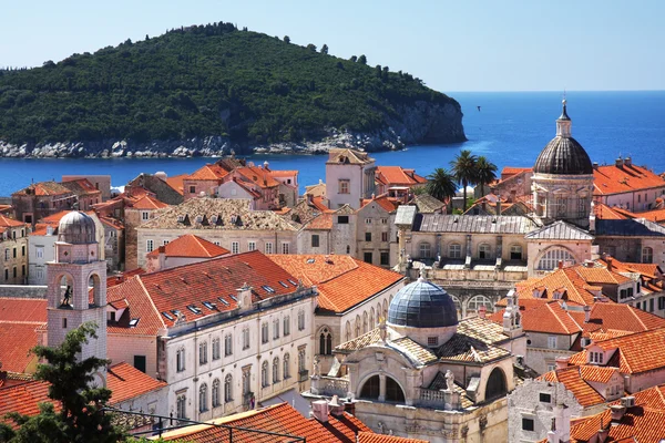Vieille ville de Dubrovnik et Lokrum — Photo