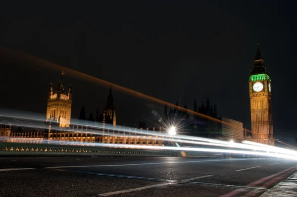 लंडन रात्री वेळ दृश्य — स्टॉक फोटो, इमेज