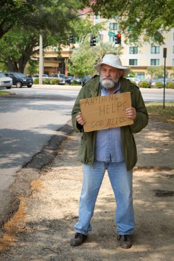 Homeless Beggar clipart