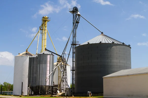 Grain Storage Elevators — Stock Photo, Image
