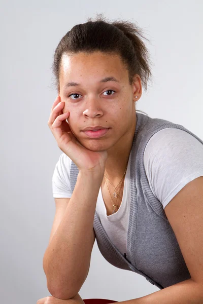 アフリカ系アメリカ人女性の肖像画 — ストック写真