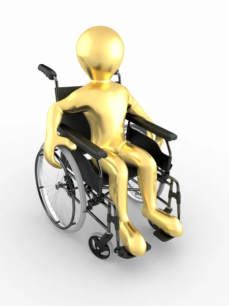 Männer im Rollstuhl — Stockfoto