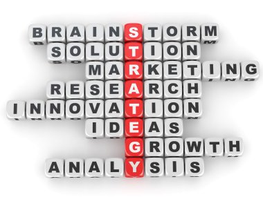 Conceptual image of strategy. clipart