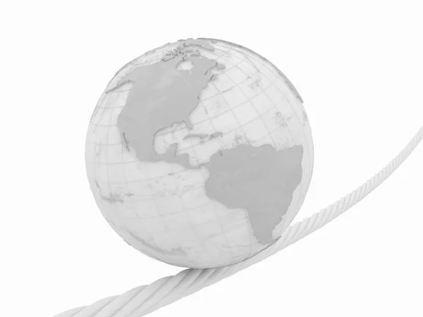 Jorden på rep — Stockfoto